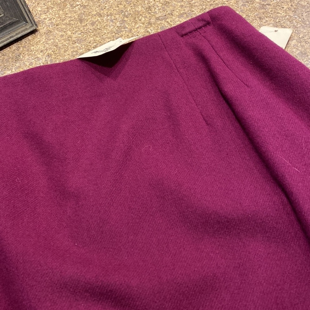 NWT Savannah Plum Purple Wool Skirt With Flaws 16 Petite - Picture 5 of 16